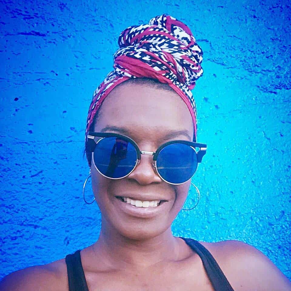 marie mawby blue background