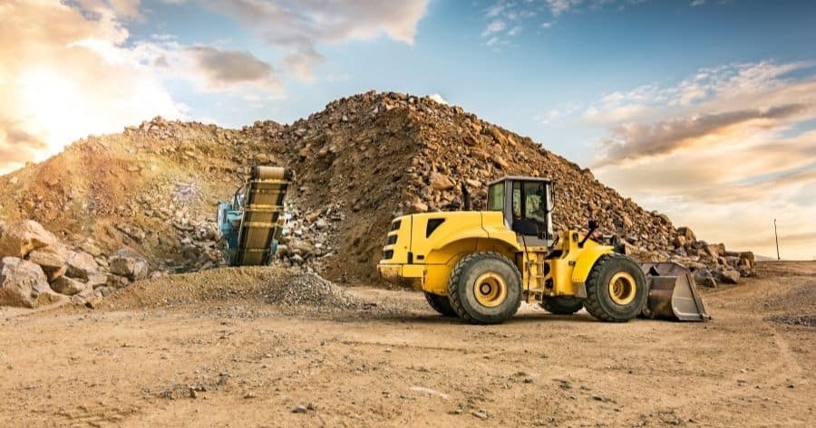 stock photo of rock quarry