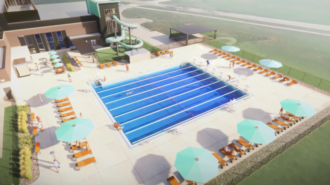 Excelsior Springs Community Center swimming pool addition rendering