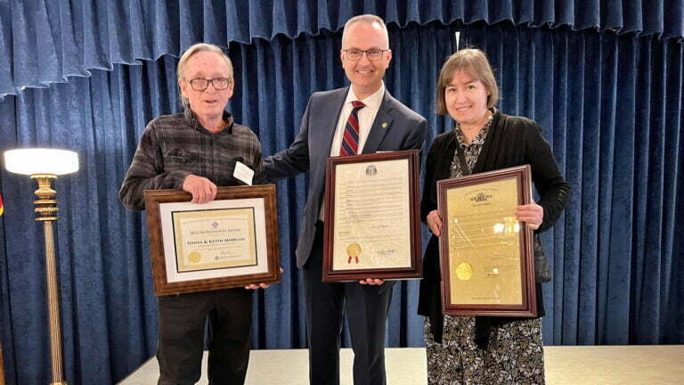 Morgans Honored with State Award for Historic Preservation