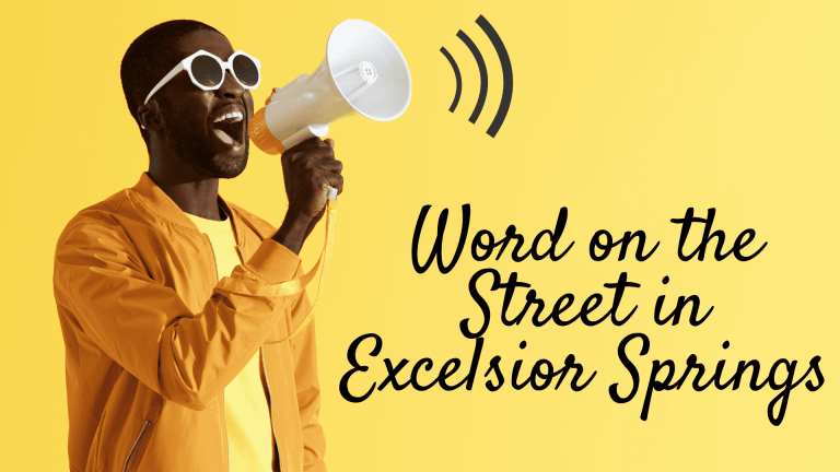 Word on the Street banner with man with megaphone