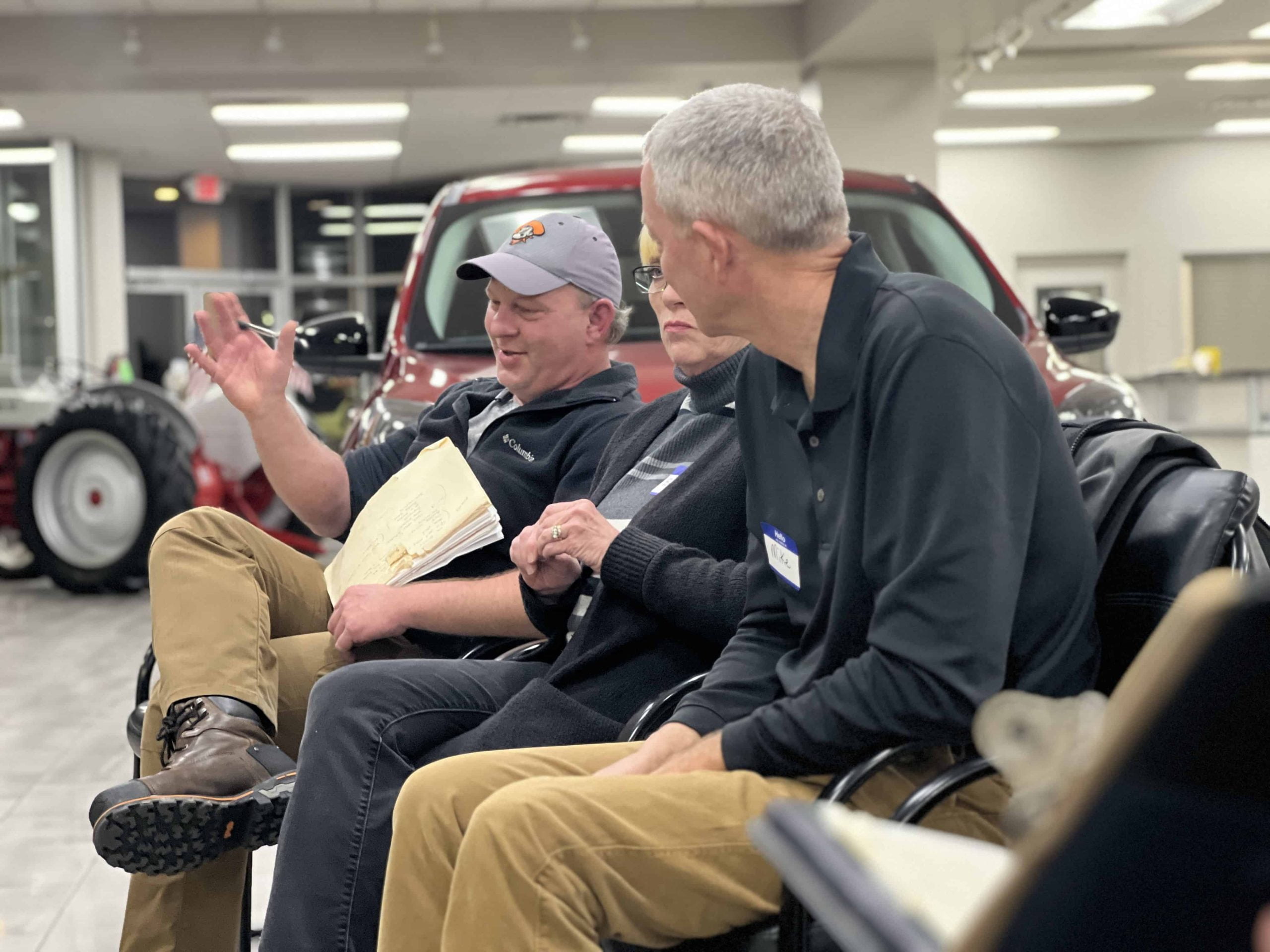 Business Owner Mark Riles speaks at Chamber's Westside CID listening post
