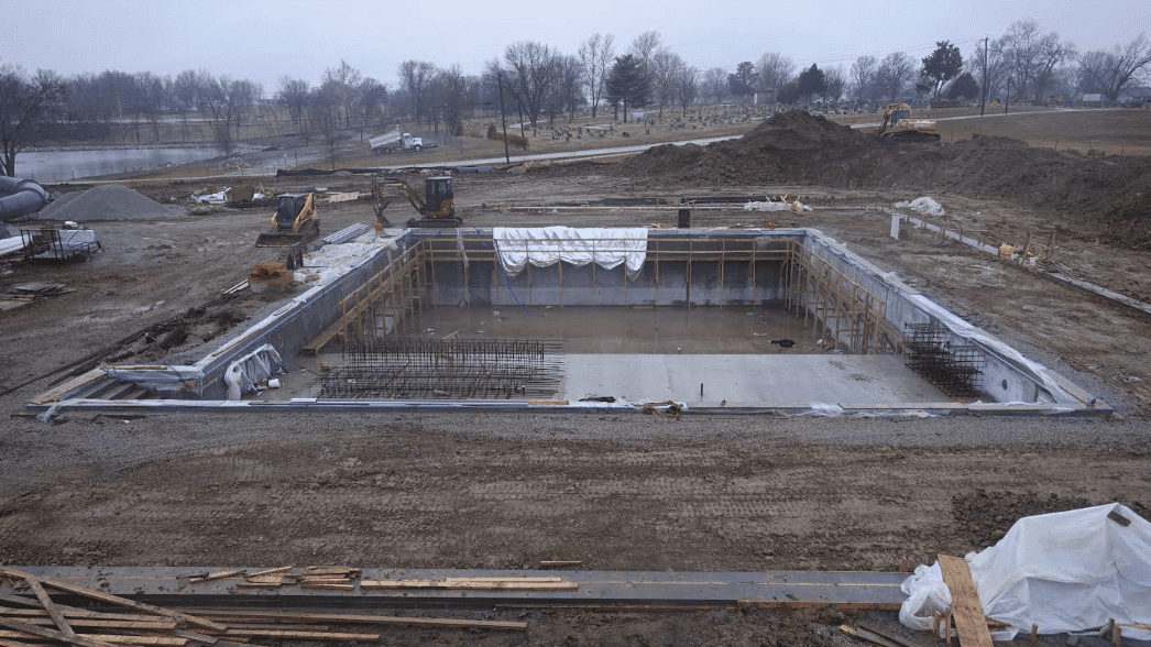 Excelsior Springs Community Center expansion site work