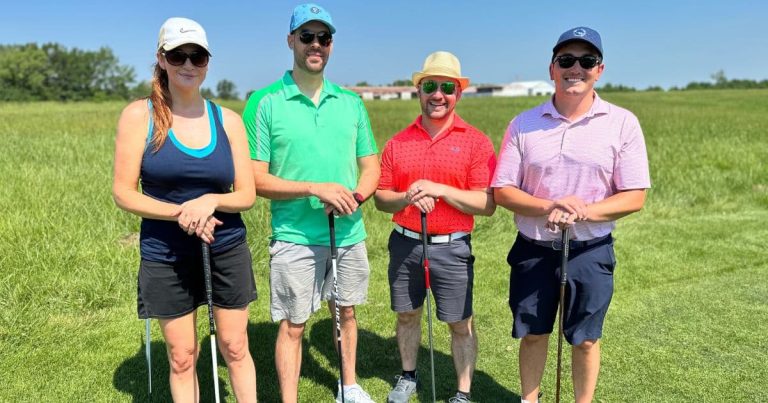 Excelsior Springs Hospital physicians at the Excelsior Springs Golf Course during the Excelsior Springs Health Care Foundations annual golf tournament.