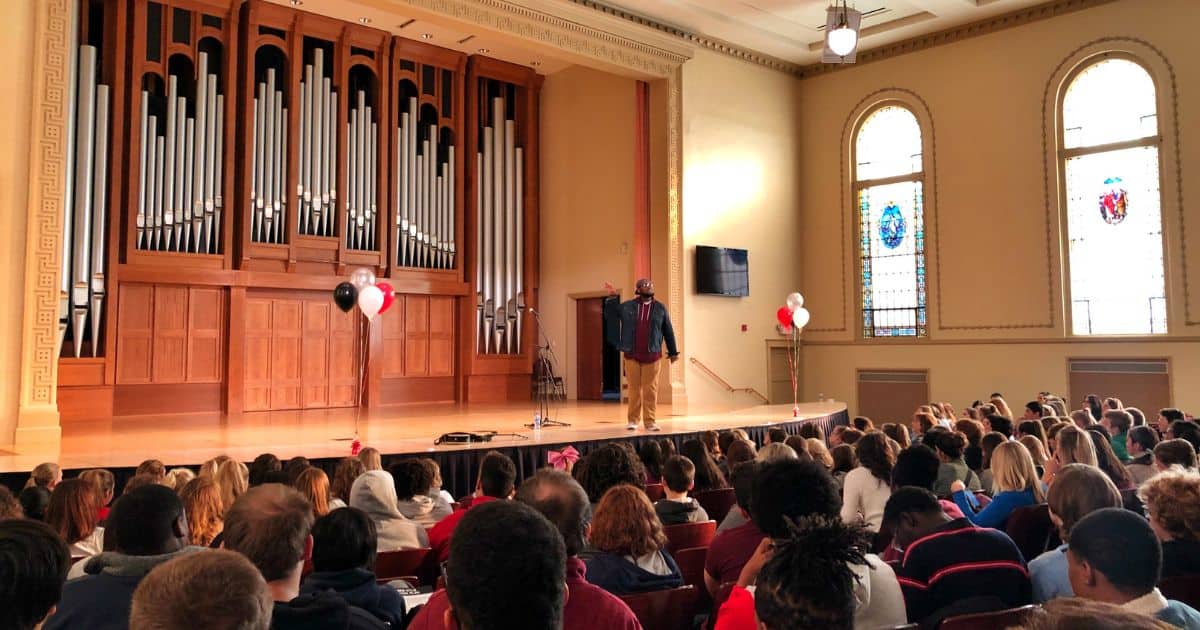 Speaker at William Jewell College in 2018
