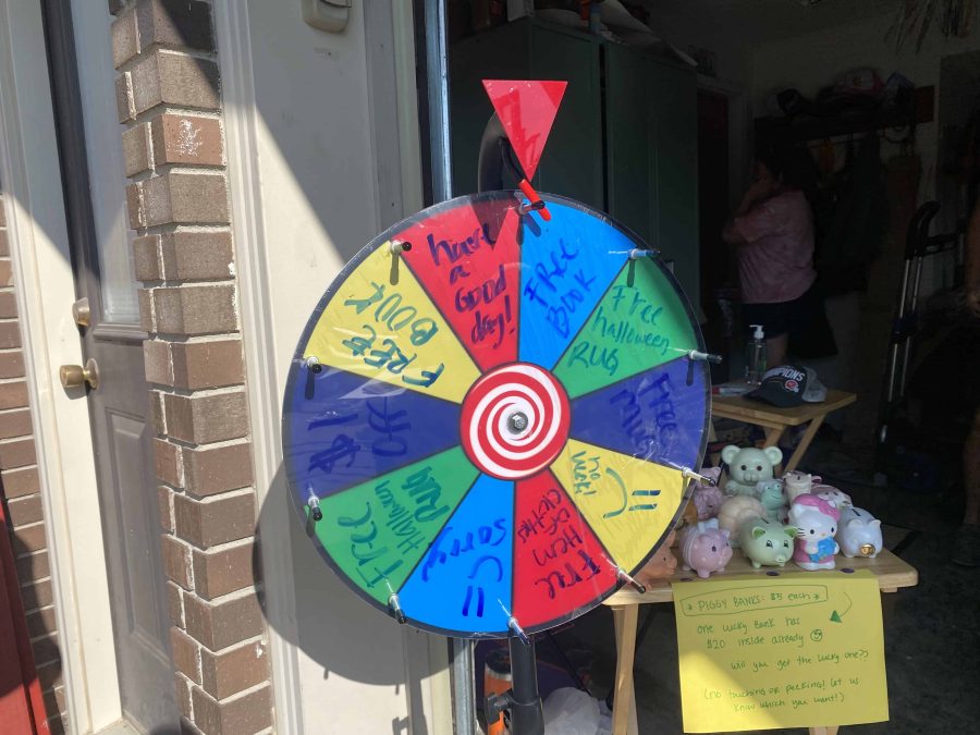 Skyla's Spinner at her Garage Sale