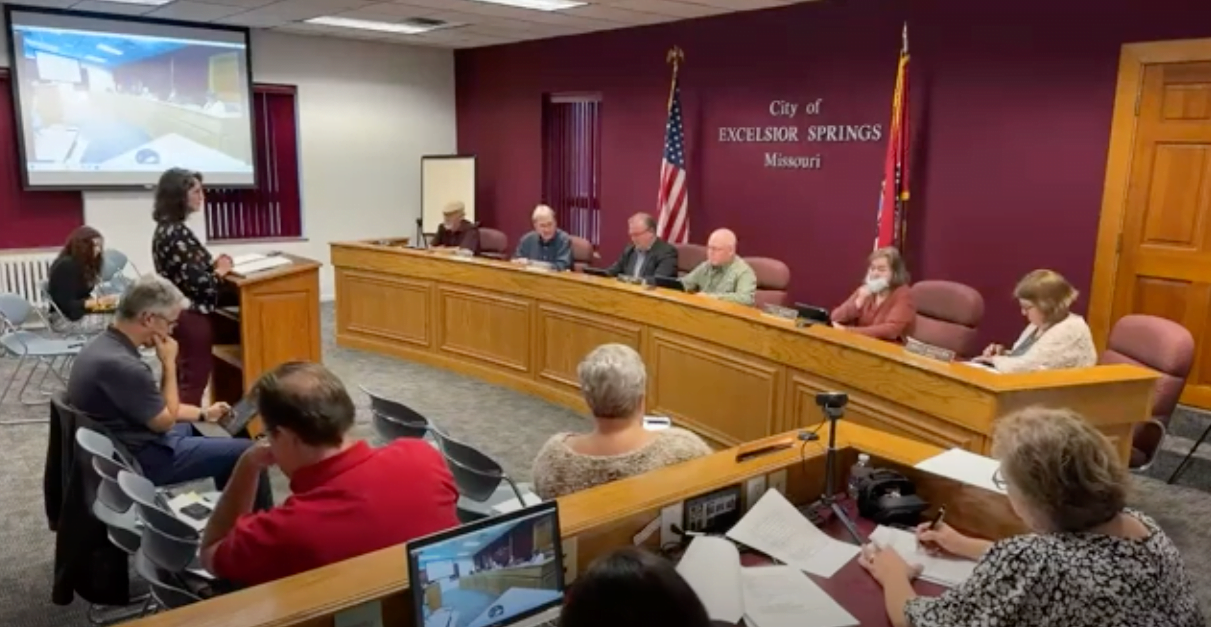 city council chambers during a city council meeting
