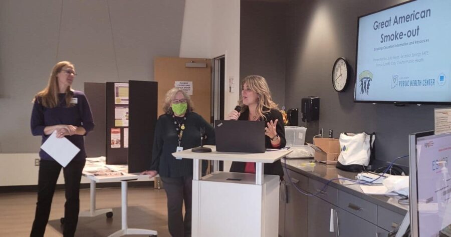 Tina Cook speaks at a Health and Wellness Workshop at the Excelsior Springs Community Center