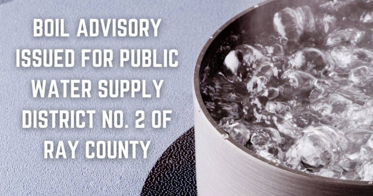 boil advisory for ray county with pot of water boiling on a stove