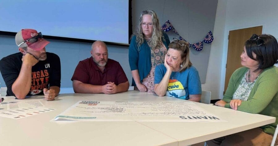 Citizens of Excelsior Springs during a planning session for the City's Comprehensive Plan