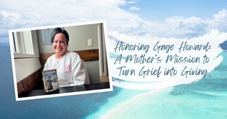 Jenny Howard with her son Gage's photo