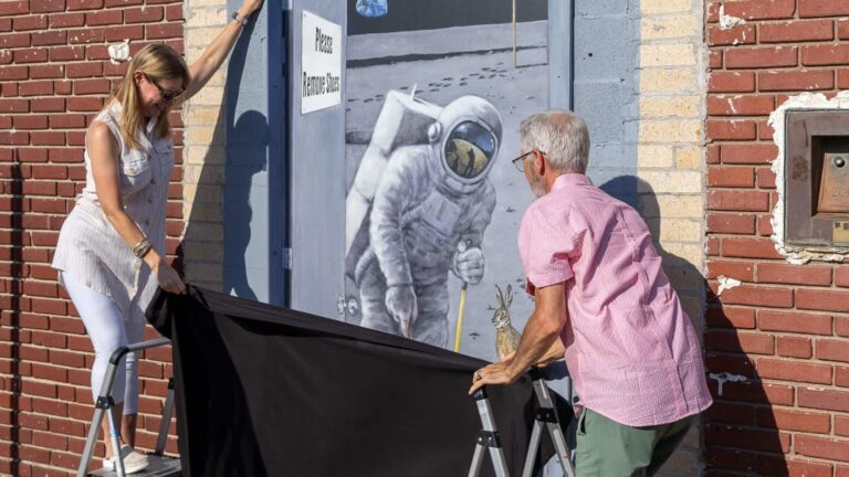 A Little Mystery, A Little Wonder:  New Mini Murals Unveiled in Downtown Excelsior Springs