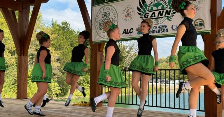 Irish dancers at the Excelsior Springs Irish Festival