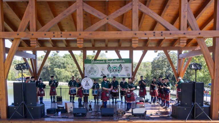 Shamrock Amphitheater St Andrew's Bagpipers and Dancers