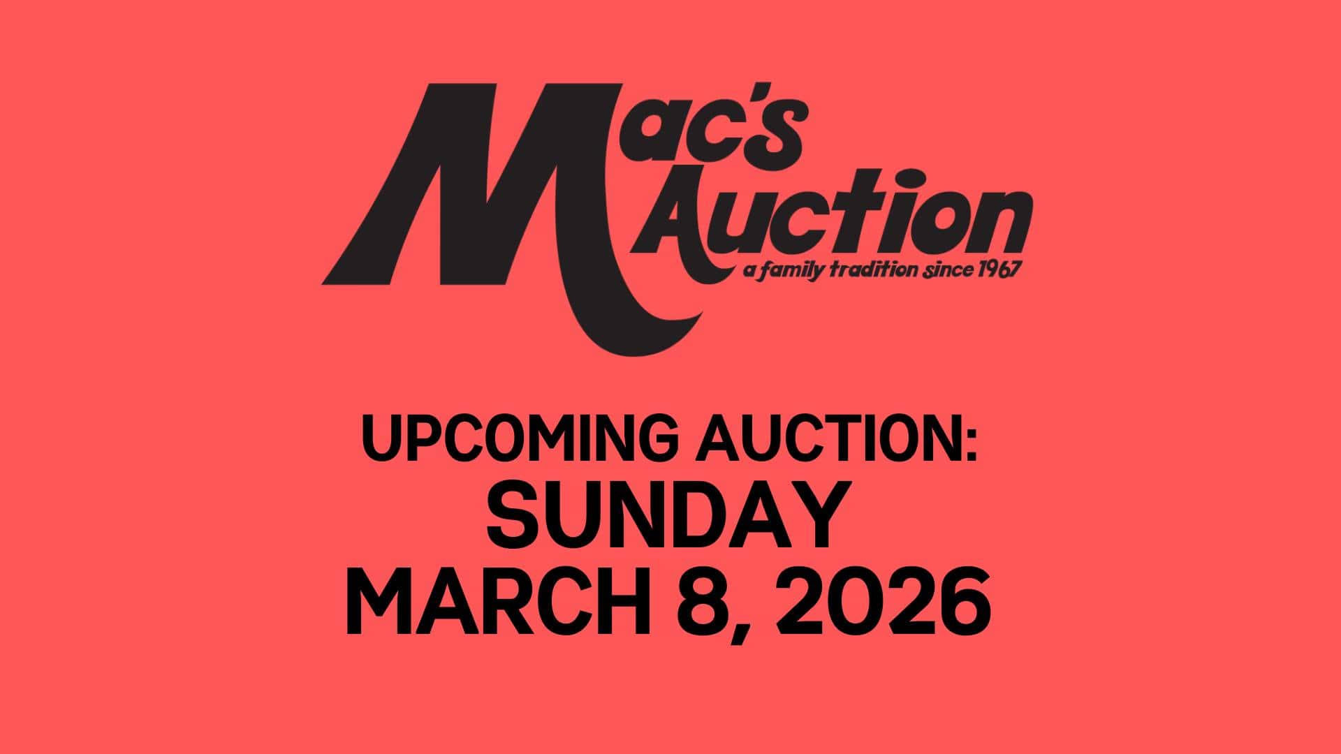 Mac's Auction