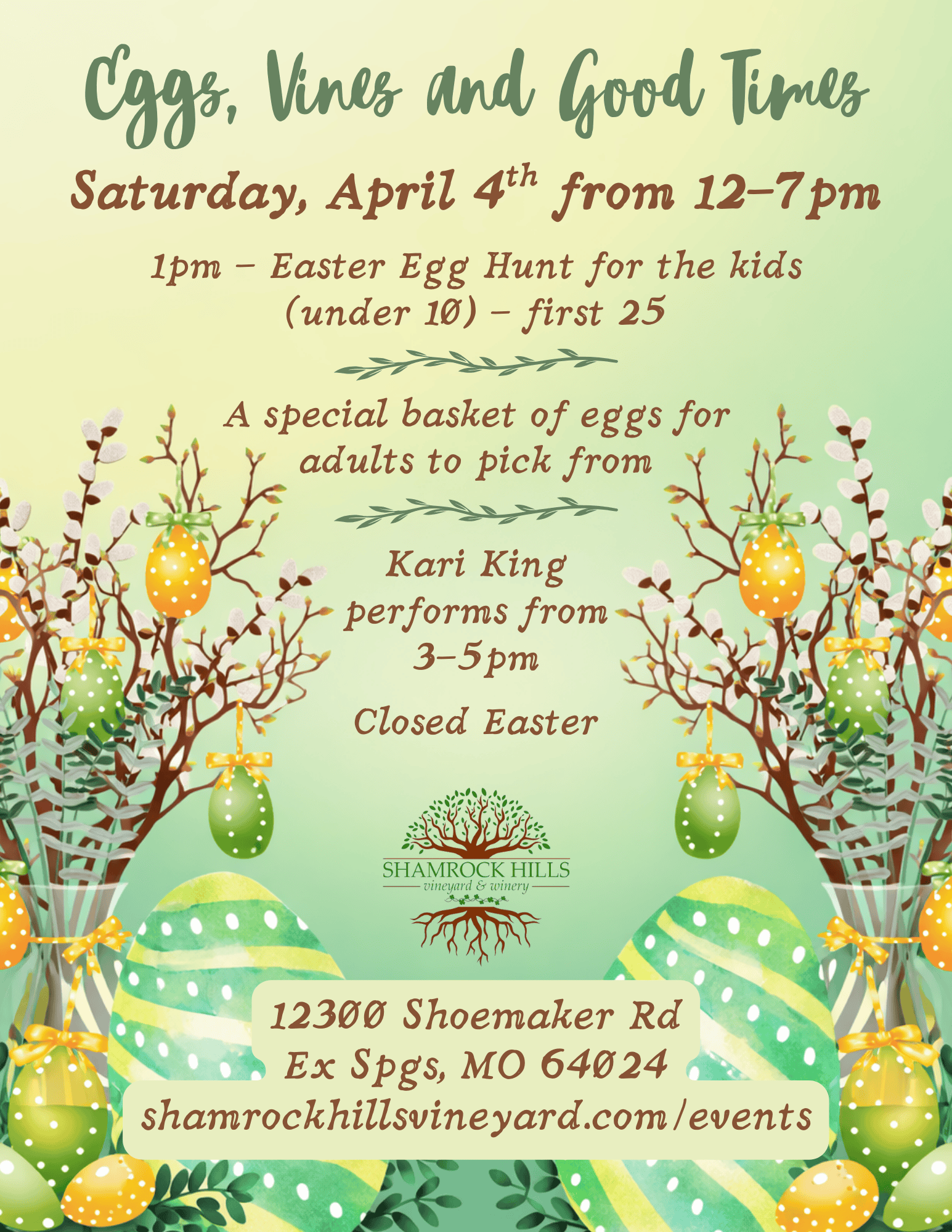 Eggs Vines and Good Times