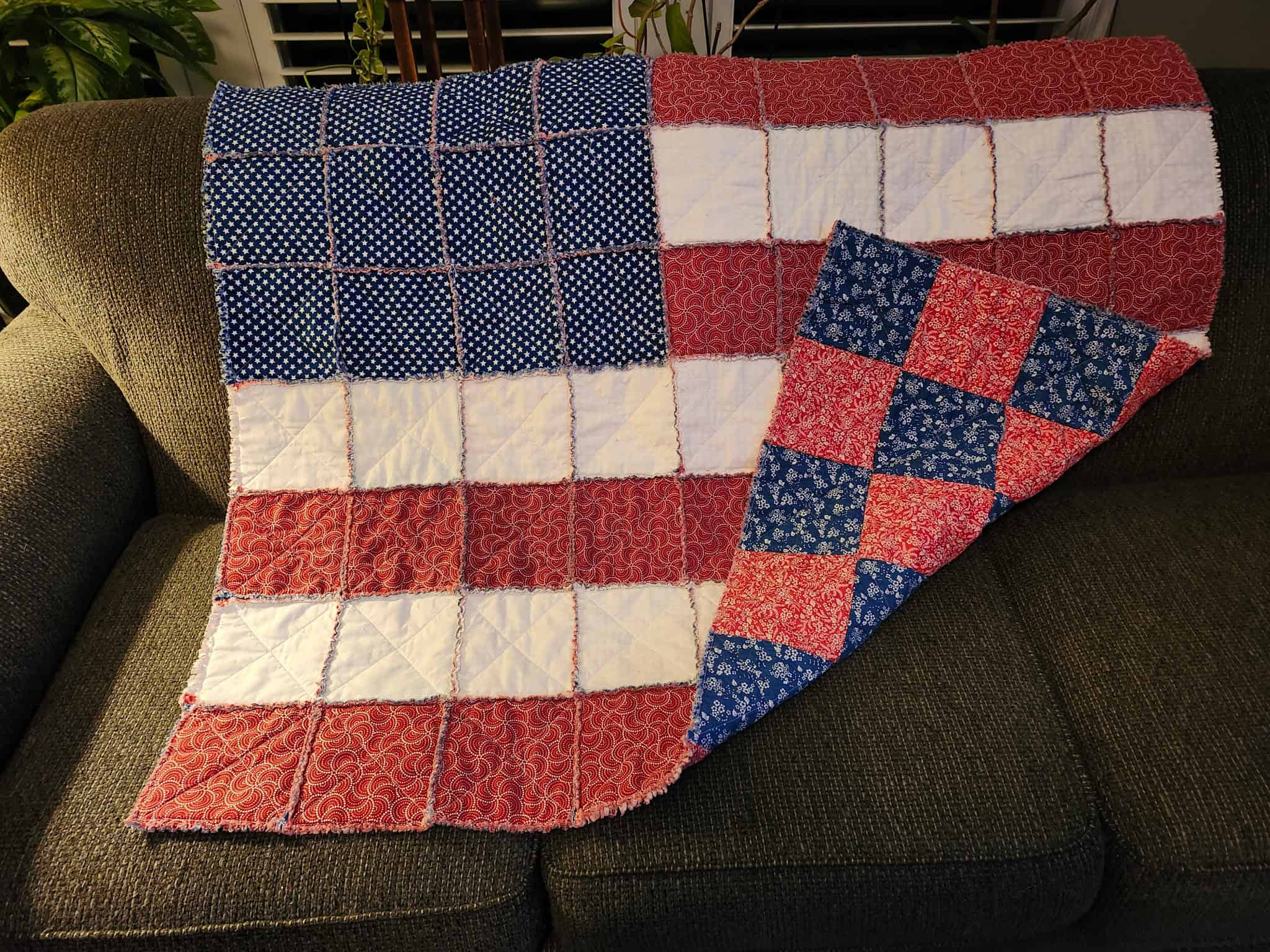 americana rag quilt class