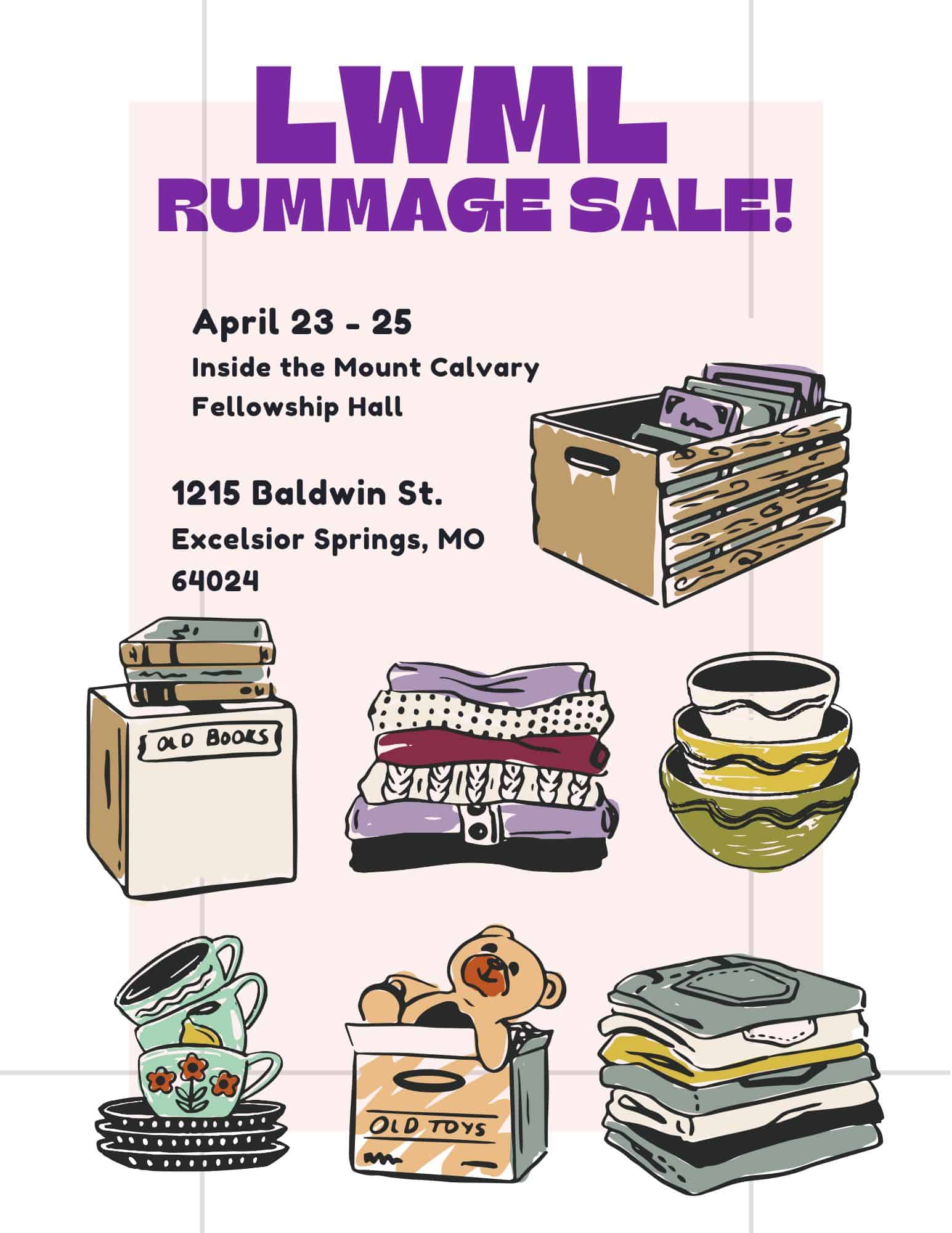 LWML Rummage Sale