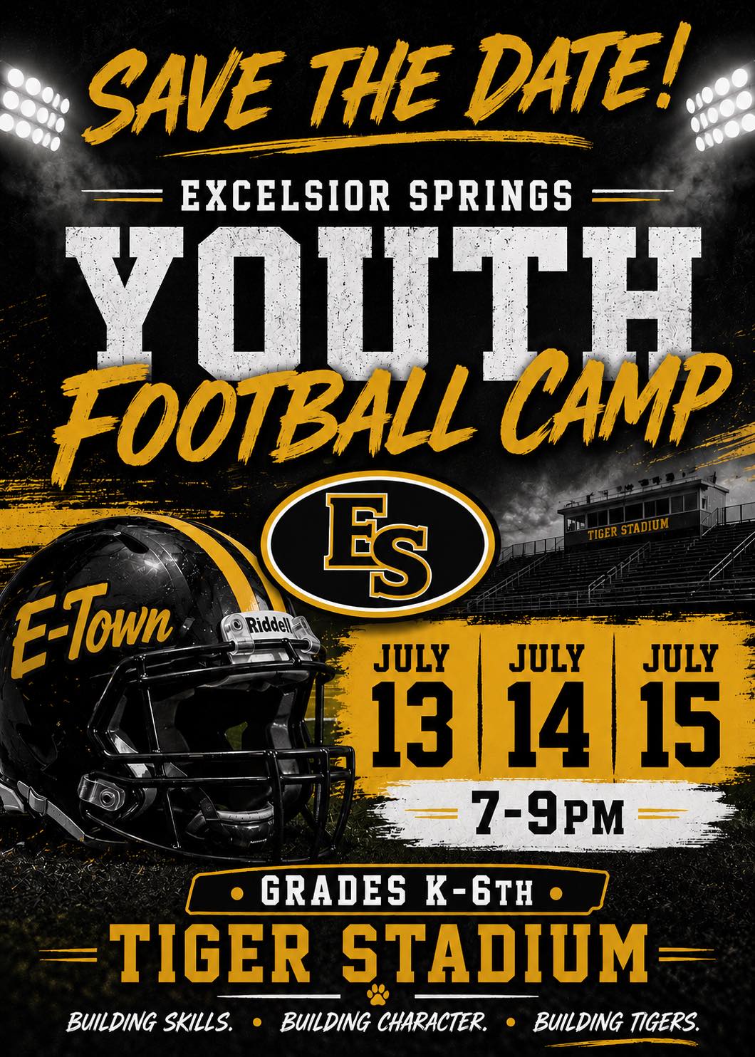 tiger youth football camp