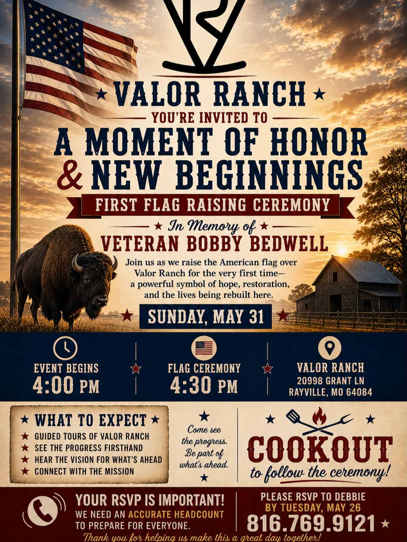 Valor Ranch Flag Raising